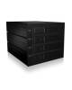 Backplane IcyBox 4x8,9 cm ( 3,5 Zoll ) SATA/SAS HDD/SSD -> 3x 13,3 cm ( 5,2 Zoll ) Schacht retail