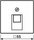Jung A569-1NAPLUAAL Cover for IAE/UAE junction box