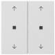 GIRA 538627 rocker 2f arrows control f.System 55 pure white m
