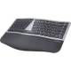 Perixx PERIBOARD-818 DE Iron, Kompakte kabellose ergonomische Tastatur