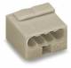 WAGO 243-304 Micro 4-L-Verbindungsdosenklemme 0,8qmm lichtgrau 4x0,6-0,8qmm