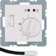 Berker 20348989 floor temperature controller with switch, central piece, toggle switch