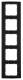 Berker 10153005 Rahmen 5fach B.3 Alu schwarz/anthrazit