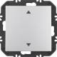 Berker 24118204 Wandsendermodul Enocean mit Wippe, mit Aufdruck Symbol Pfeile, B.X alu