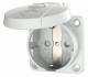 Mennekes 11060 16A2P+E 230V SCHUKO-Anbau-Steckdose grau