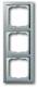 Busch Jaeger 2CKA001754A4319 BJ 1723-866K Rahmen 3-fach pur edelstahl