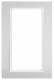 Berker 13093904 framework m.gr.Ausschnitt , B.3 aluminum / polar white