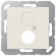 Jung A562 cover white, for 2 speaker jacks