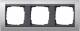 Gira 021306 0213 06 aluminum cover, 3-fold Event