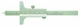 MIB Messzeuge 01015008 Präzisions Tiefen-Messschieber INOX matt.Spitze 1,6mm, Nonius 1/20 Typ C062/1