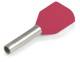 RED 2250-30-0067 Zwillingsaderendhülse isoliert 2x10 mm² 12 mm rot 