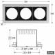 Lts Licht und Leuchten 624274 LTS SCER 2.3140 WHITE Zub Scene 2 System Standard EB housing 3-wing ET140mm white