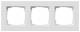 GIRA 0213225 Abdeckrahmen 3f flach Gira E2 Reinweiß m