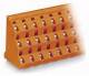 WAGO 737-806 three-tier terminal strip for circuit boards 0.08-2.5 mm² orange