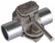 Dehn + Soehne 407112 Dehn TG-St/tZn Earthing pipe clamp, 1 1/2 inches M10x30 M8x20mm 95x22mm NIRO
