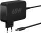 Goobay 65419 USB-C™ charger for laptops (65 W) black - compact notebook power supply with quick charging function (Power Delivery)
