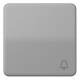 Jung CD590KGR Wippe Symbol Klingel grau