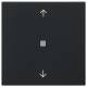 GIRA 5388005 Wippe 1f Pfeile Kontrollf.System 55 Schwarz m