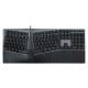 Perixx PERIBOARD-535 II DE BR, kabelgebundene mechanische Ergo-Tastatur, braun