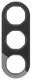 Berker 10132016 Rahmen 3fach Serie R.Classic Glas schwarz