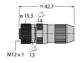 TURCK HA8141-0 Circular connector M, straight coupling 6905407