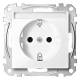 Merten MEG2302-0325 Socket outlet BRS, m.Schriftfeld StK aktivwhite glossy SM