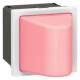 Legrand 078560 Info-Lichtsignal mit Abdeckung rot 12/24 V AC/DC 2-modulig Mosaic