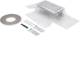 Hager BKFDE200145 End piece height-adjustable with film and seal for BKFD 200x(145-190) mm