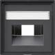 GIRA 028428 Abdeckung BSF UAE/IAE/ISDN System 55 anthrazit