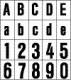 RZB 99220.003.B / K Letter b 40mm, black self-adhesive 40mm