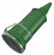 Mennekes 10846 KUPPLUNGSDOSE GREEN 1084 WITH CABLE KNICKSCHUTZ