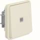 Hager WNA021B push-button insert with lever illuminated white IP55 polar white