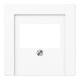 Jung A569PLTWW Cover for an IAE / TAE, A 569 PL T WW, alpine white
