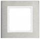 Berker 10113609 B.7 frame, stainless steel / polar white