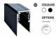 Powergear 48V AUFBAUSCHIENE TIEF, Schwarz, 2 meter