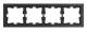Merten MEG4040-6547 D-Life stone frame 4x sanded slate