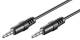 Goobay 51141 Audio Verbindungskabel AUX, 3,5 mm Stereo, CU - Klinke 3,5 mm Stecker (3-Pin, stereo) > Klinke 3,5 mm Stecker (3-Pin, stereo)