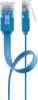 Goobay 96419 CAT 6 Flach-Patchkabel, U/UTP, blau, 3 m - Kupferleiter (CU)