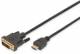 DIGITUS HDMI adapter cable type A-DVI (18+1) St/St, 2.0m, Full HD