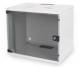 DIGITUS Flat-Pack 7HE Wandgehäuse 370x540x400 Glastür Grau