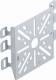 OBO Bettermann 7084773 MPUNI 115x170mm mounting plate, galvanized steel for cable trays