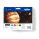 BROTHER LC-1240 ink cartridge black and tri-colour high capacity 600 pages 1-pack blister without alarm