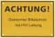 Dehn + Soehne 480598 DEHN 480,598 sign ATTENTION! Getre, lightning protection m. DEHNconductor system