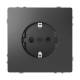 Merten MEG2400-6034 SCHUKO socket BRS screw lift terminal anthracite