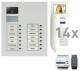 TCS PVU16140-0010 video pre:pack color 14 Tasten UP