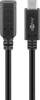 Goobay 61038 USB-C™ extension USB 3.2 Generation 2, 1 m, black - USB-C™ plug > USB-C™ socket