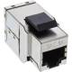 InLine® Keystone RJ45 Buchse / Buchse, SNAP-In, Cat.6A STP