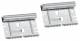 Hager BRS652109D coupling pair, galvanized sheet steel