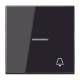 JUNG LS990KO5KSW Wippe Symbol Klingel mit Lichtleiter schwarz