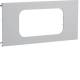 Hager L96127035 Blende 2fach R18 für UP Einbau mit Rahmen PVC BR OT120 lichtgrau